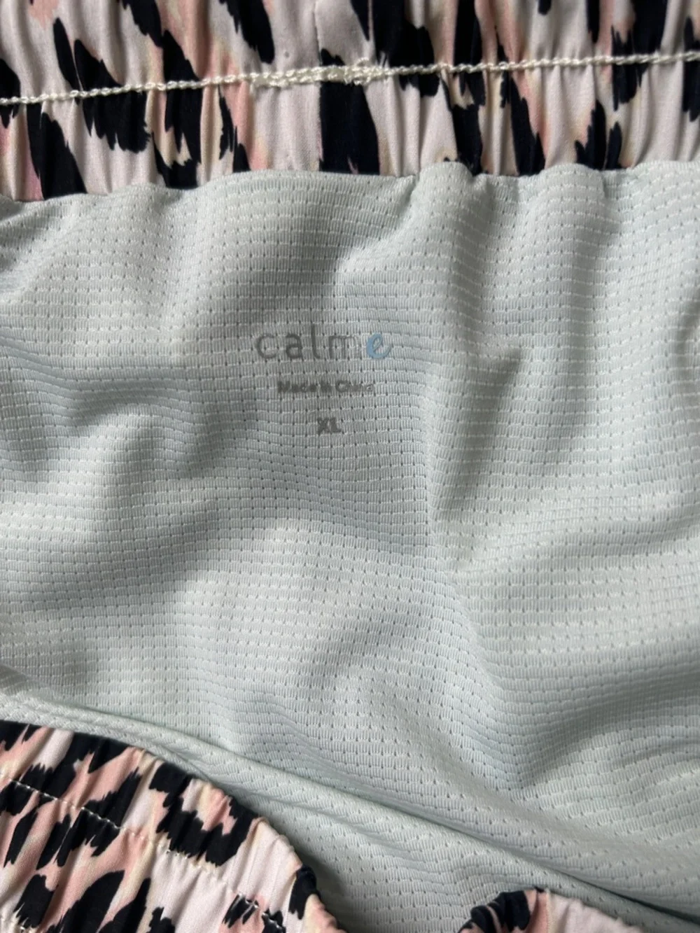GUC Women's Johnny Was Calme Pink Black leopard underwear Athletic Shorts XL